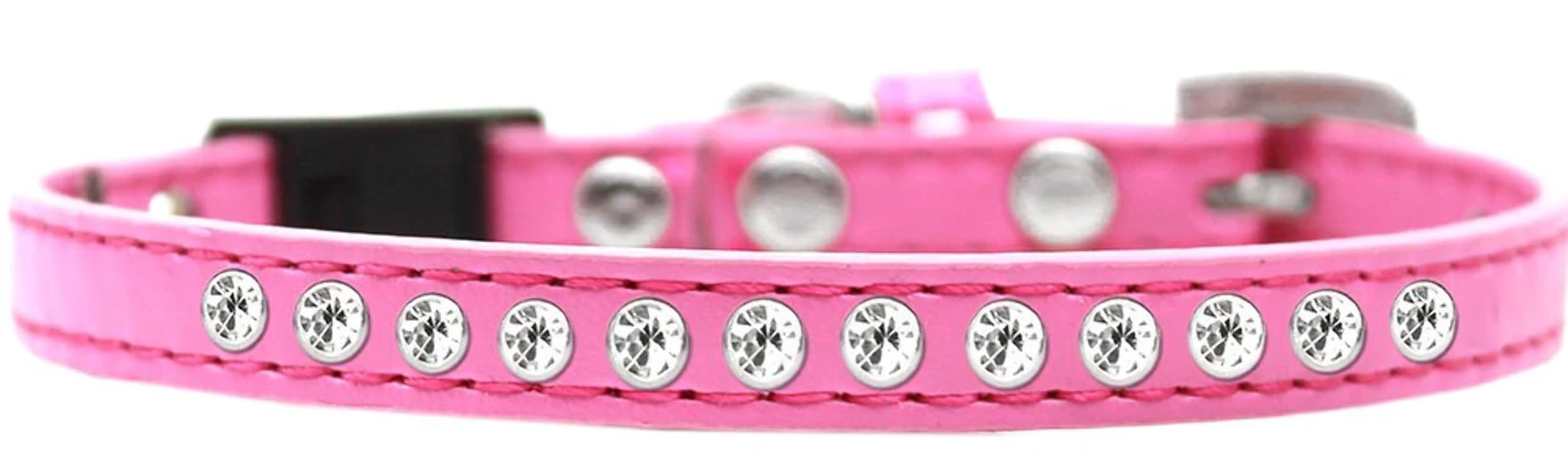Breakaway Cat Collar, "Clear Jewel" Aqua 10