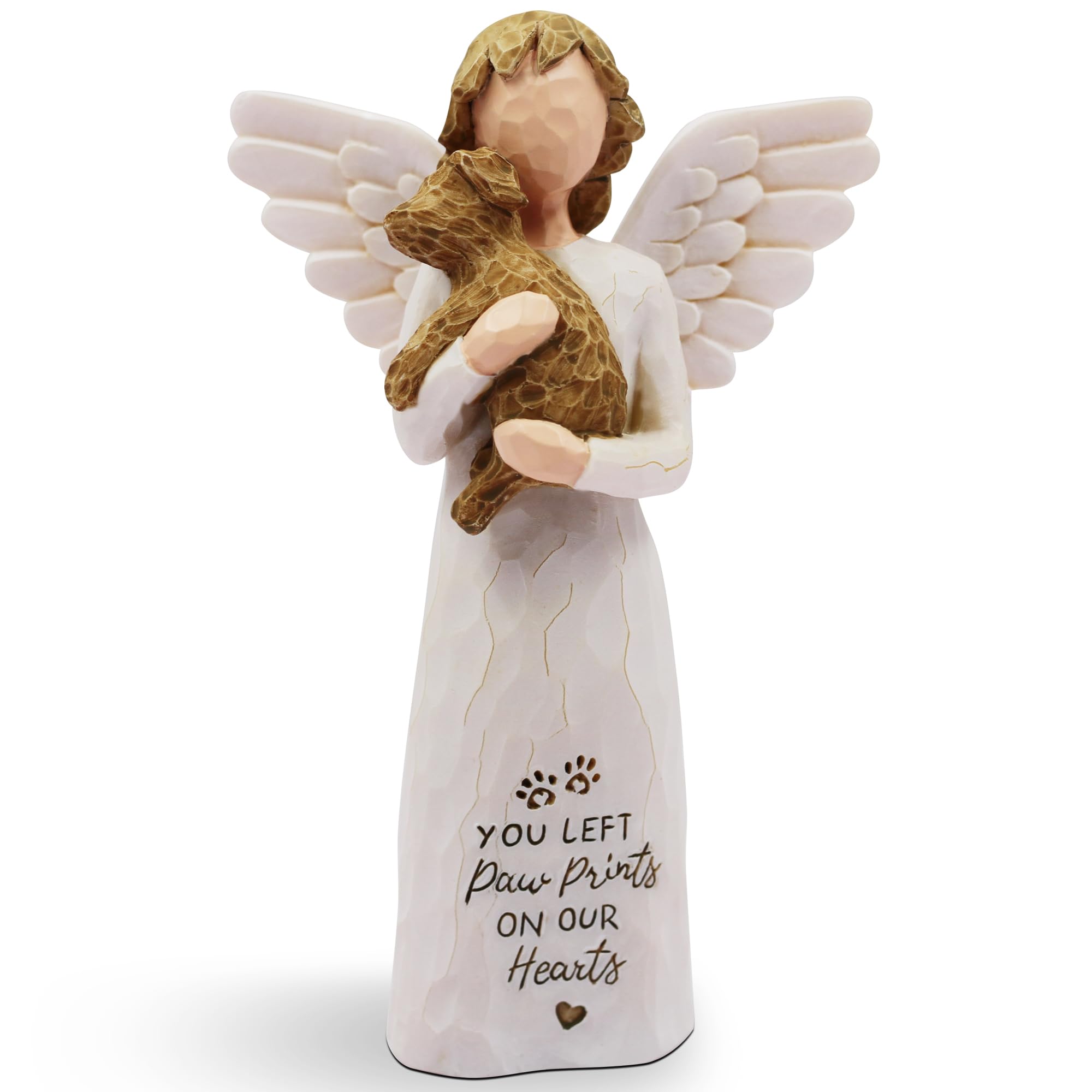 Borlesta Pet Memorial Gift For Dogs - Loss Of Dog Sympathy, Dog Mom Gifts For Women, Golden Retriever Angel Figurines