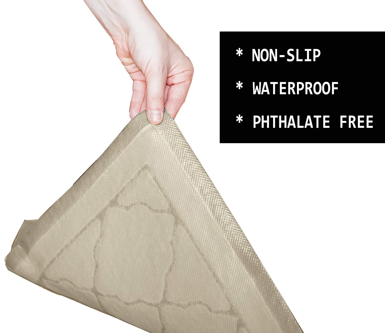 PETUPPY Premium Durable Cat Litter Mat, XL Size 47X36- No Phthalate- Non-Slip-Water Resistant- Easy to Clean-Soft On Kitty Paws-
