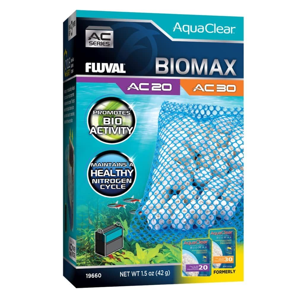Fluval - BIOMAX for AC20/AC30 Power Filter, 1.5 oz / 42 g - for Use in Freshwater & Saltwater Aquariums