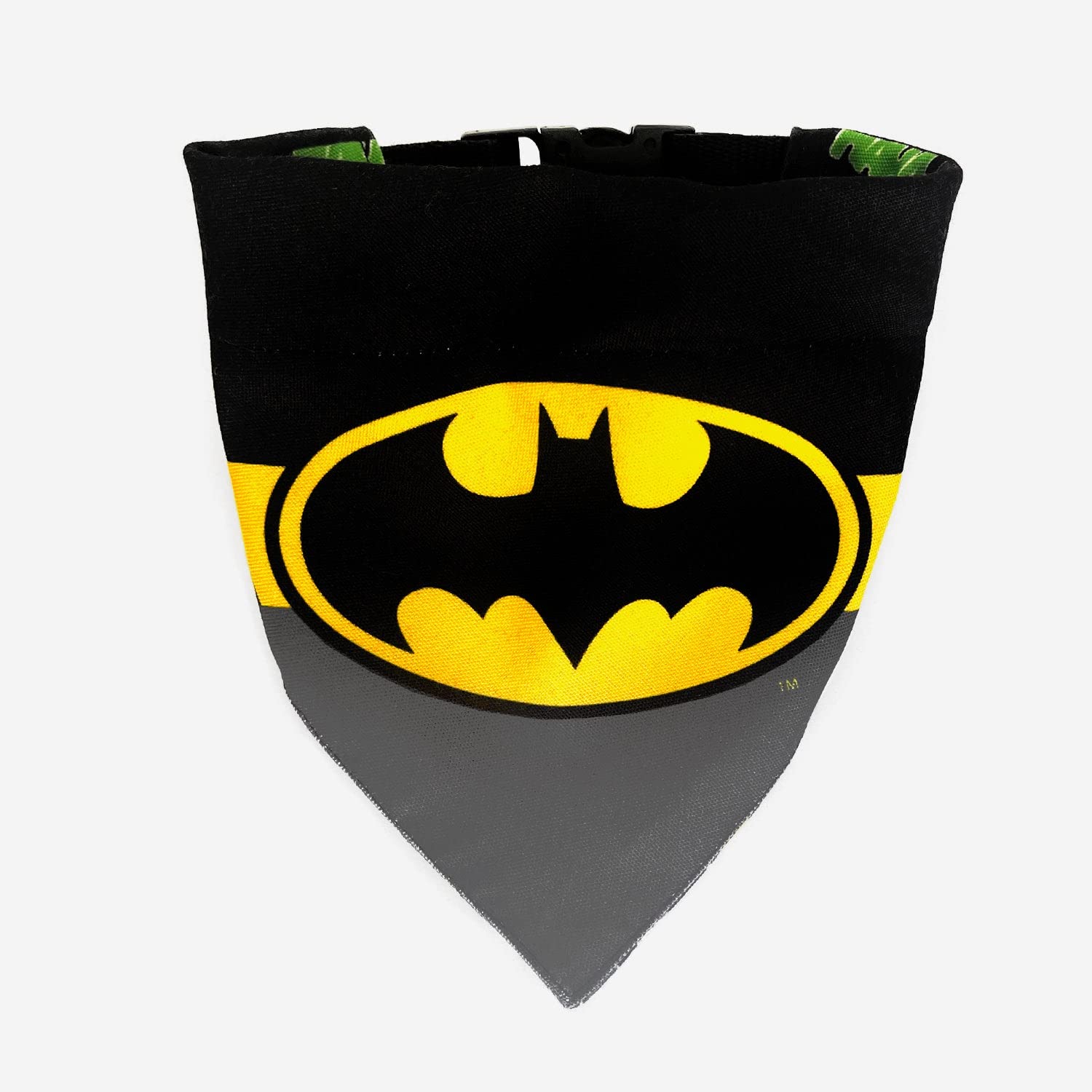 Tdit XDc Batman Reversible Dog Bandana With Adjustable Dog Collar (Size Medium/Large)
