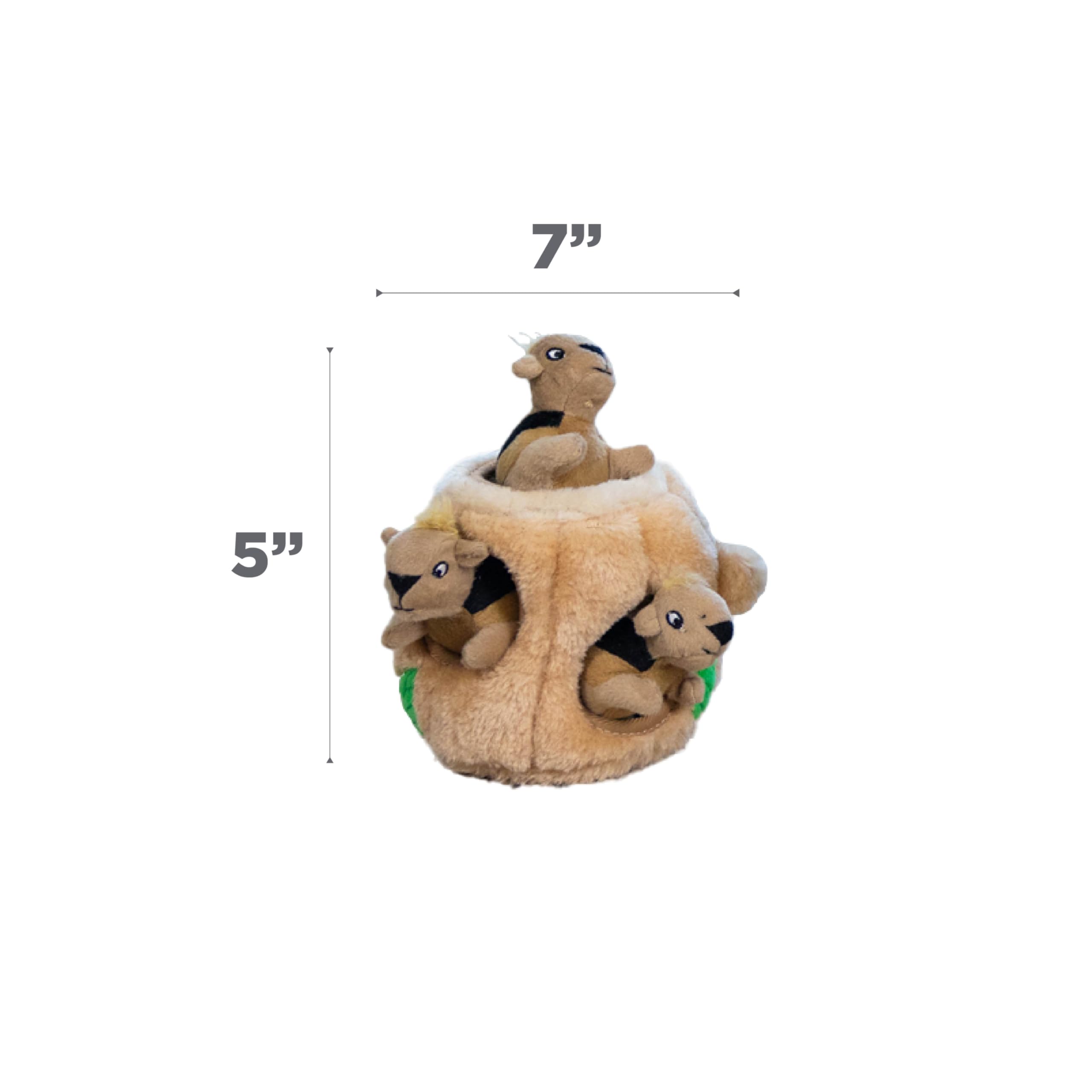 Outward Hound Hide A Squirrel Plush Dog Toy Puzzle, Small, Multi, Model 31001, Durable Polyester