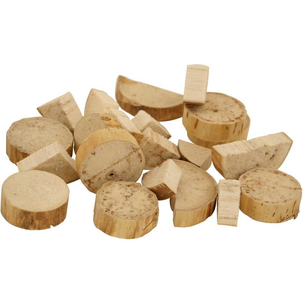 BIRD KABOB Bird Kabob Yucca Parrot Chips, Natural Yucca, 20 Count, Brown, Model PC-20021