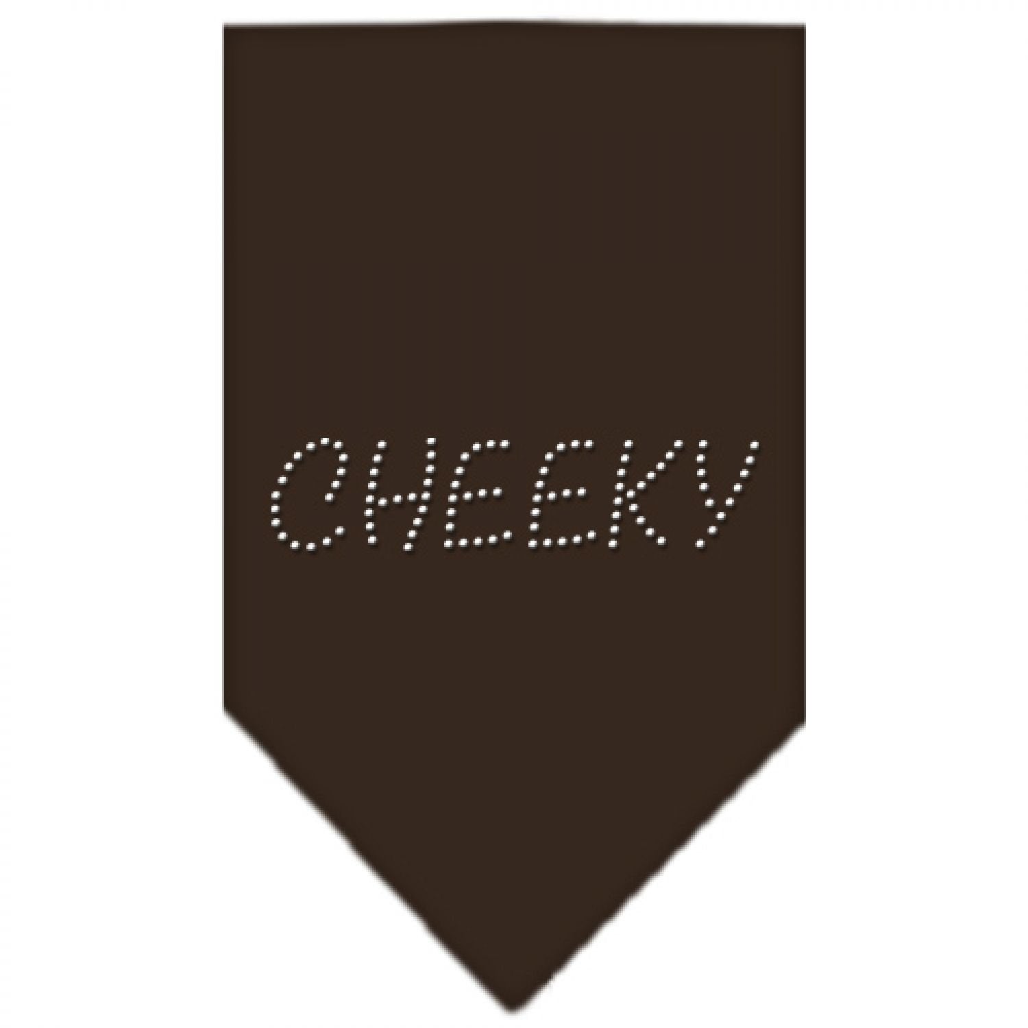 Mirage Pet Products Cheeky Rhinestone Bandana, Large, Cocoa