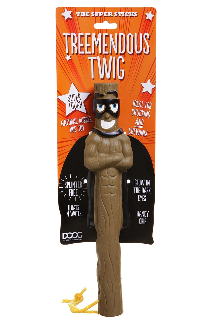DOOG - The Supersticks Tree-Mendous Twig Fetch Toys Safer Than Real Sticks, Splinter Free, Glow-in-The-Dark Eyes, Floats, Easy t