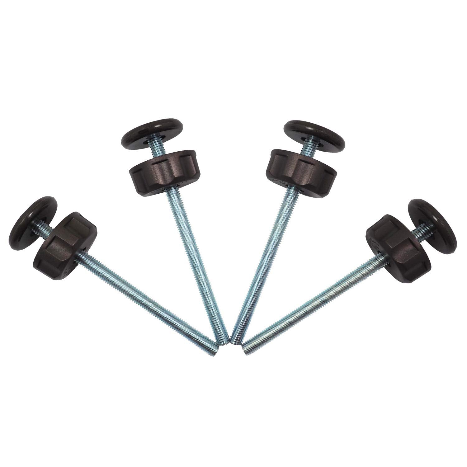 Baby Gate Guru Extra Long M8 (8Mm) Spindle Rods For Pressure Mounted Baby And Pet Safety Gates 4 Pack Replacement Set (8Mm, Bronze)