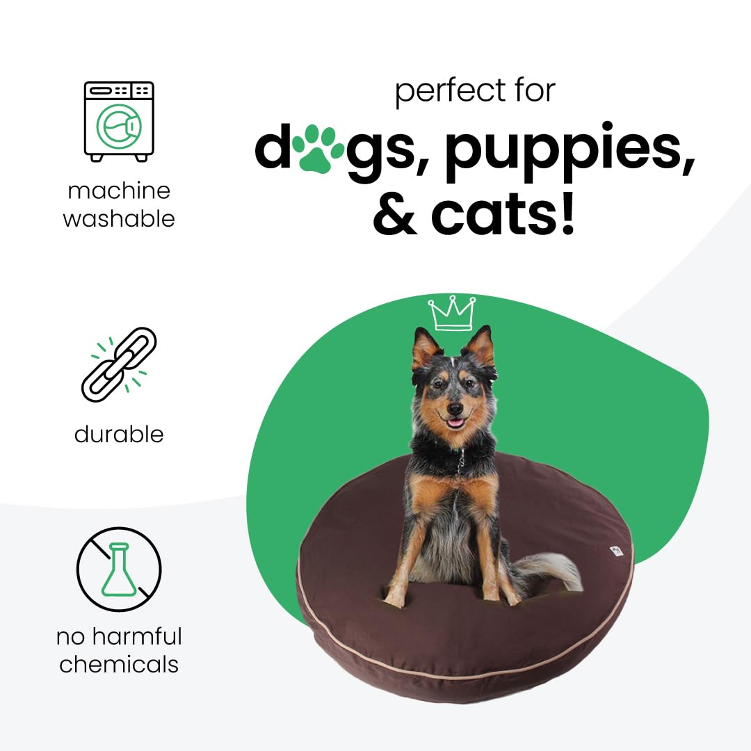 molly mutt Dog Bed Cover - Landslide Print - Measures 42    x 5 - 100% Cotton - Durable - Breathable - Sustainable - Machine Was