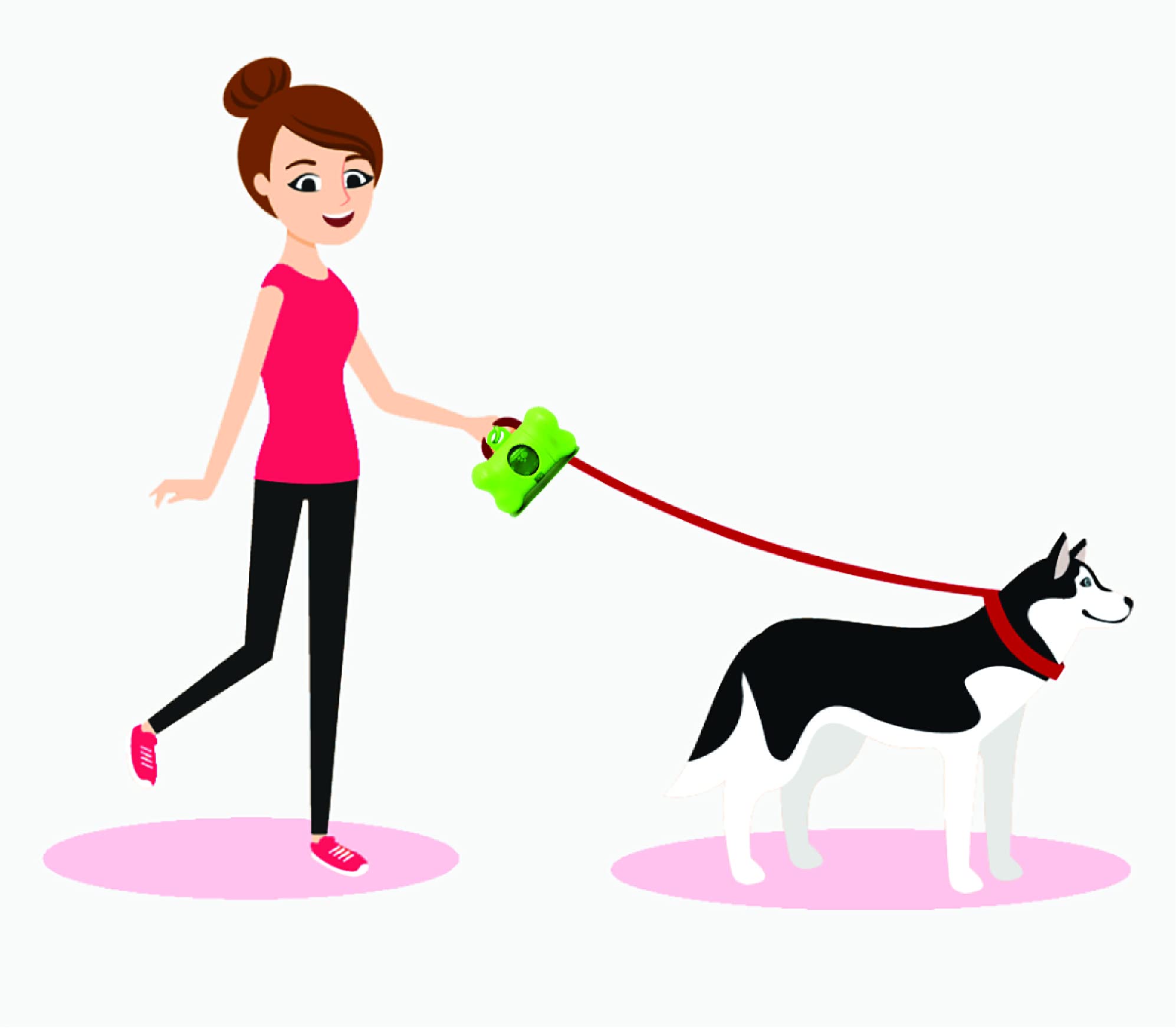 Ecojeannie Dog Poop Bag Dispenser With Stainless Steel Carabiner Clip (Pb0007)- Dog Waste Poopbags Holder With Lavender Sented Poop Bag