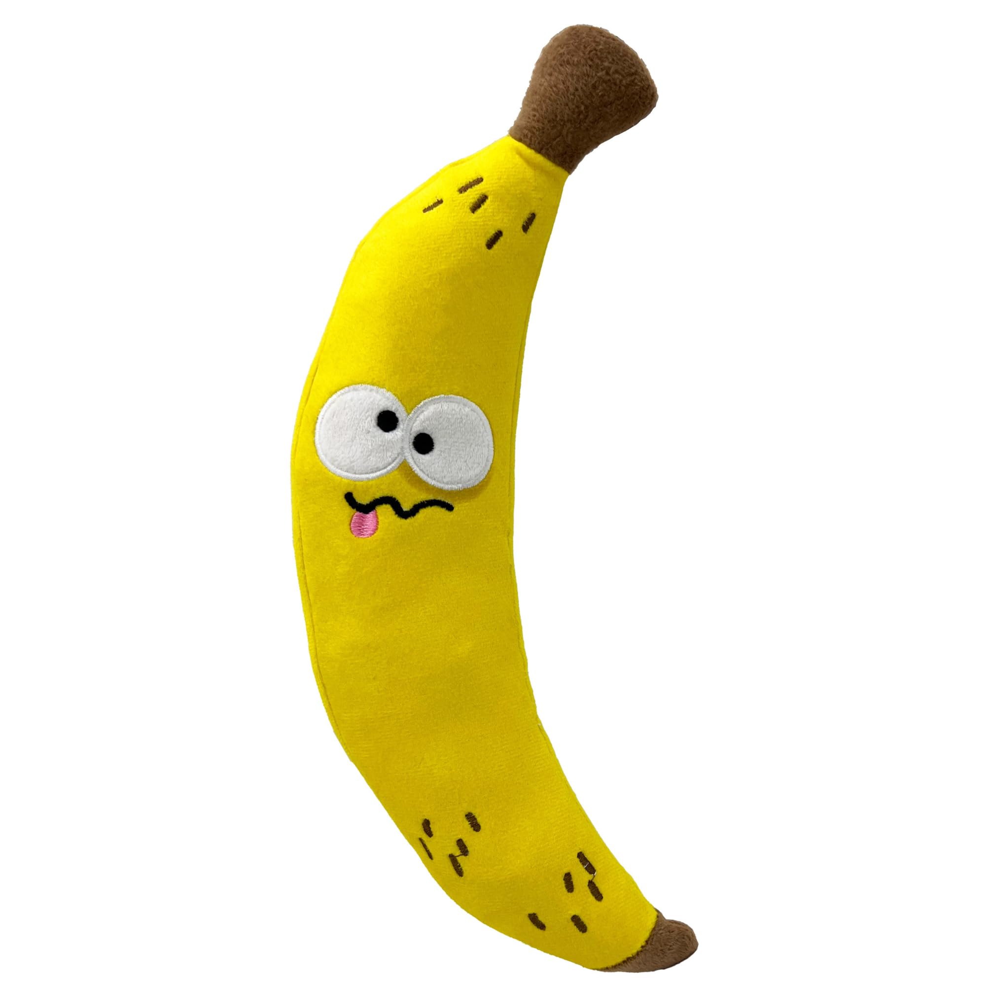 Huxley & Kent For Dogs - Bruiser Banana (Small) - Power Plush Dog Toy With Squeaker - Fun, Durable - H&K Squeaky Dog Toy