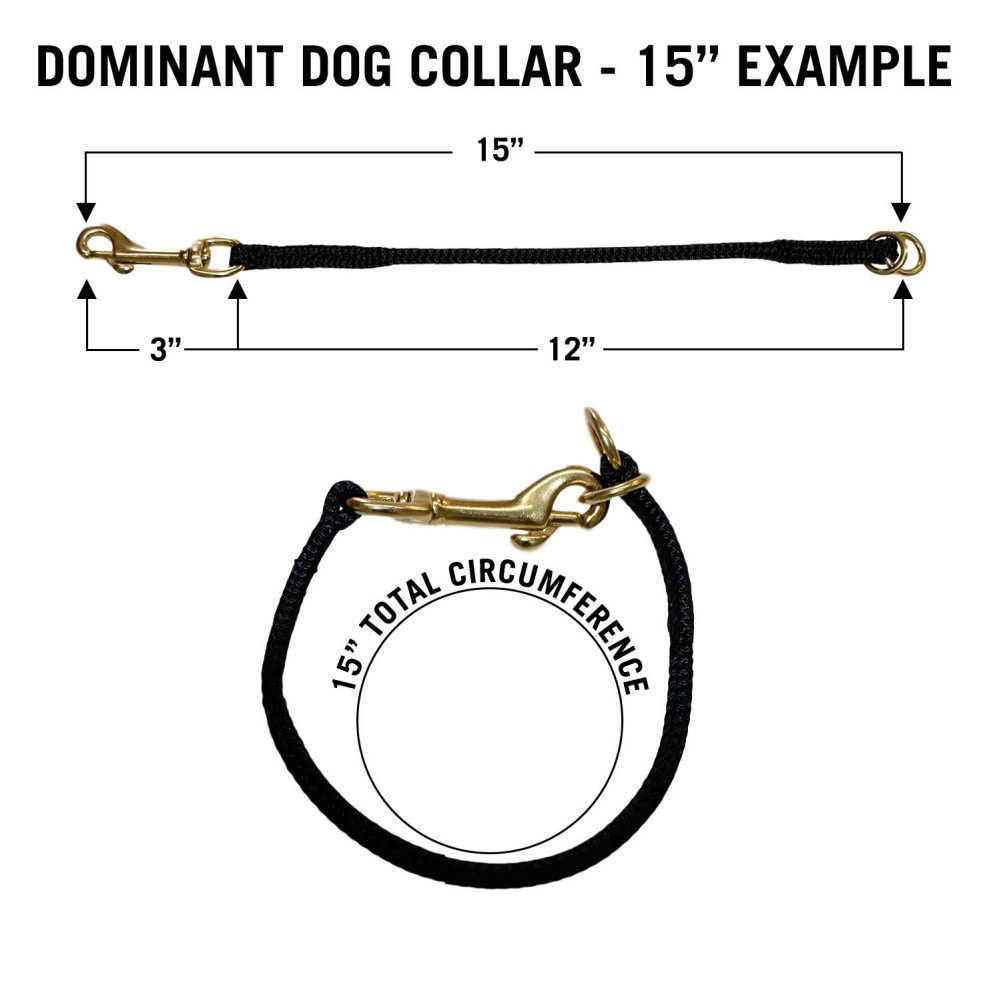 Redline K-9 Nylon Dominant Dog Choke Collar Red, 23 Inch