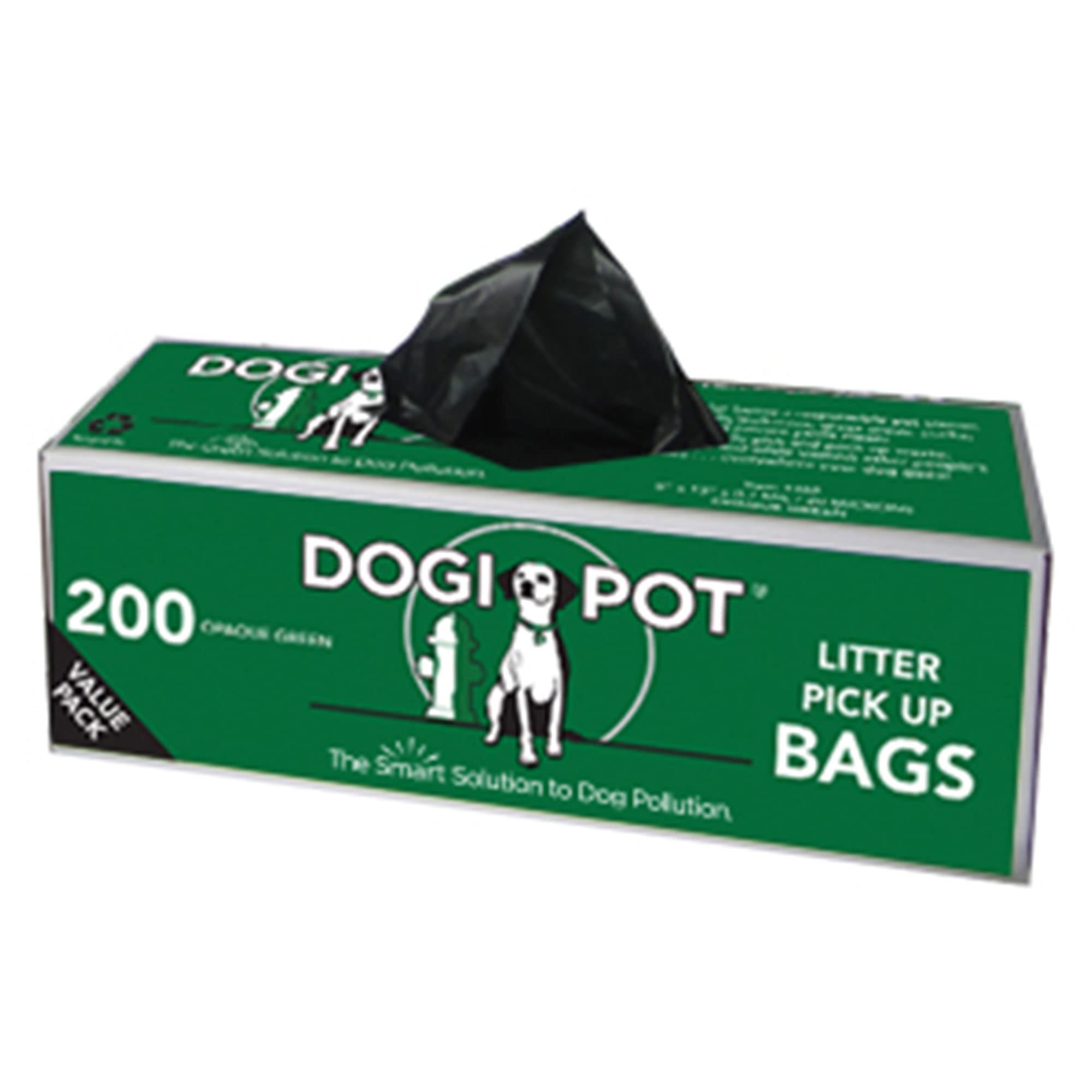 DOGIPOT 1402-30 30 Roll Case, Litter Pick up Bag Rolls, 200 Bags per Roll (6000 Bags)