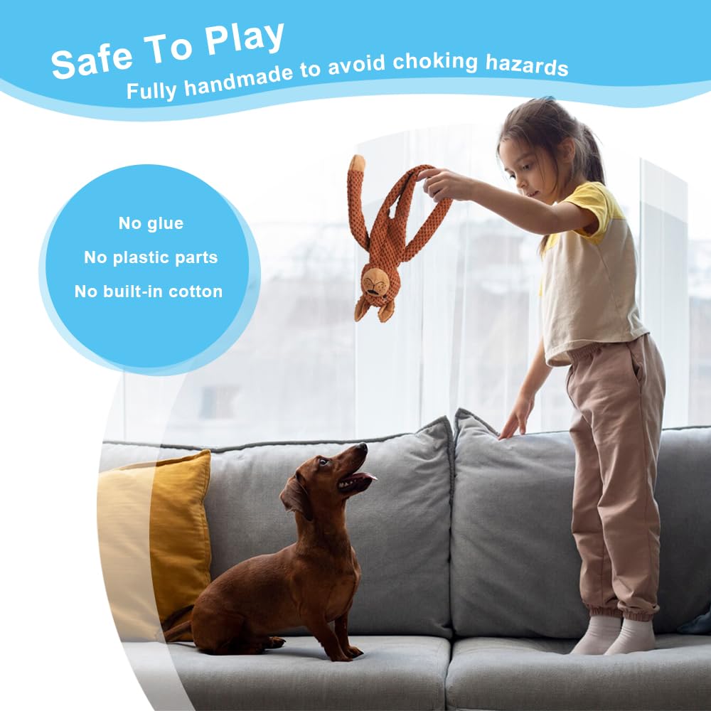Pelteflu Dog Squeak Toys For Small, Medium & Large Dogs, Durable Chew Toy For Teething And Chewing, Tough Interactive Puppy Toy,