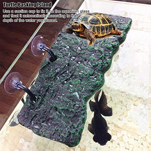 Hffheer Turtle Basking Platform Pu Foam Fish Tank Floating Island Floating Turtle Pier Reptile Ramp Platform Terrapin Dock Float