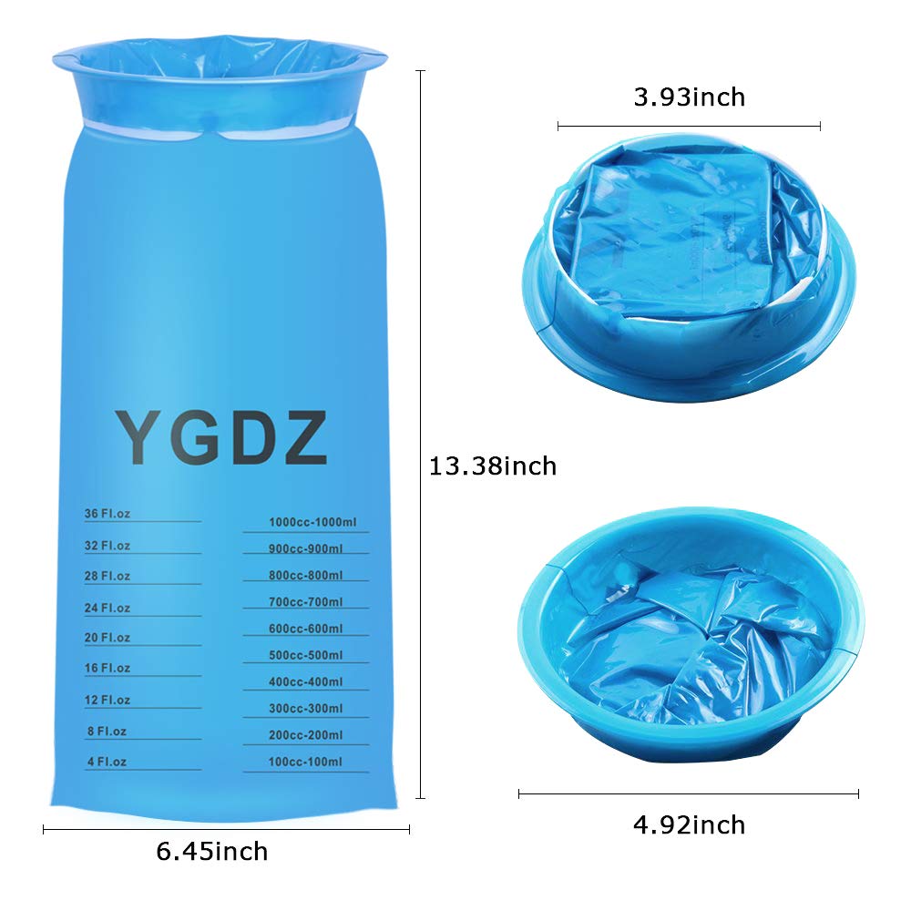 YgDZ Vomit Bags Disposable, 15 Pack Barf Bags Throw Up Emesis Bags Puke Nausea Bags for Travel Motion Sickness, car  Aircraft, K