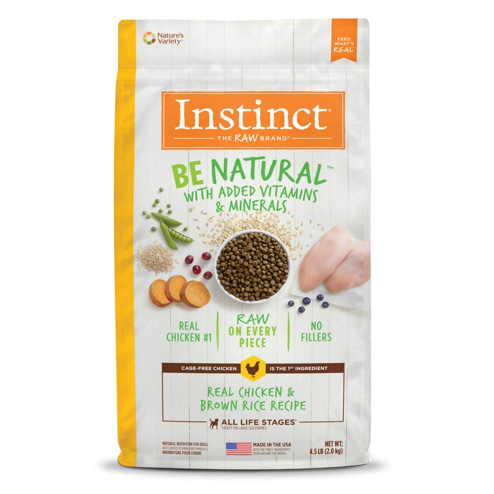 Be Natural Chicken & Brown Rice Dry Dog Food, 4.5 lb. Bag