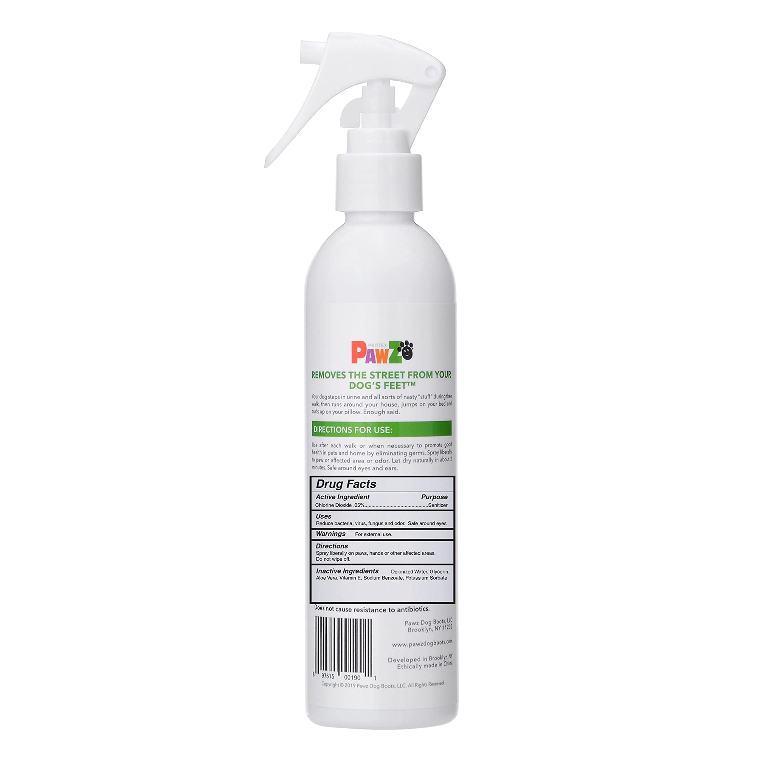 Pawz Sanipaw Dog Paw Sanitizer And Odor Eliminating Spray