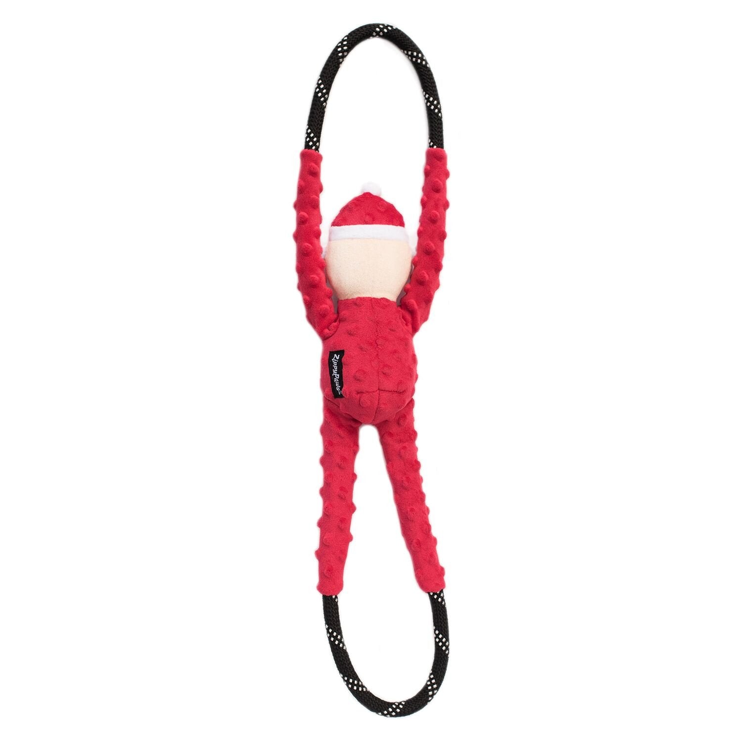 Zippypaws Animal World Zp678 Ropetugz Santa Dog Toy