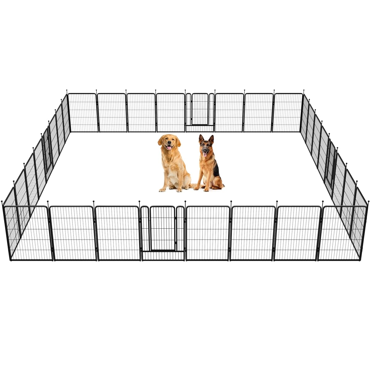 Fxw Rollick Dog Playpen For Yard, Rv Camping, 40 Inch 32 Panels For Medium And Large Dogs│Patented