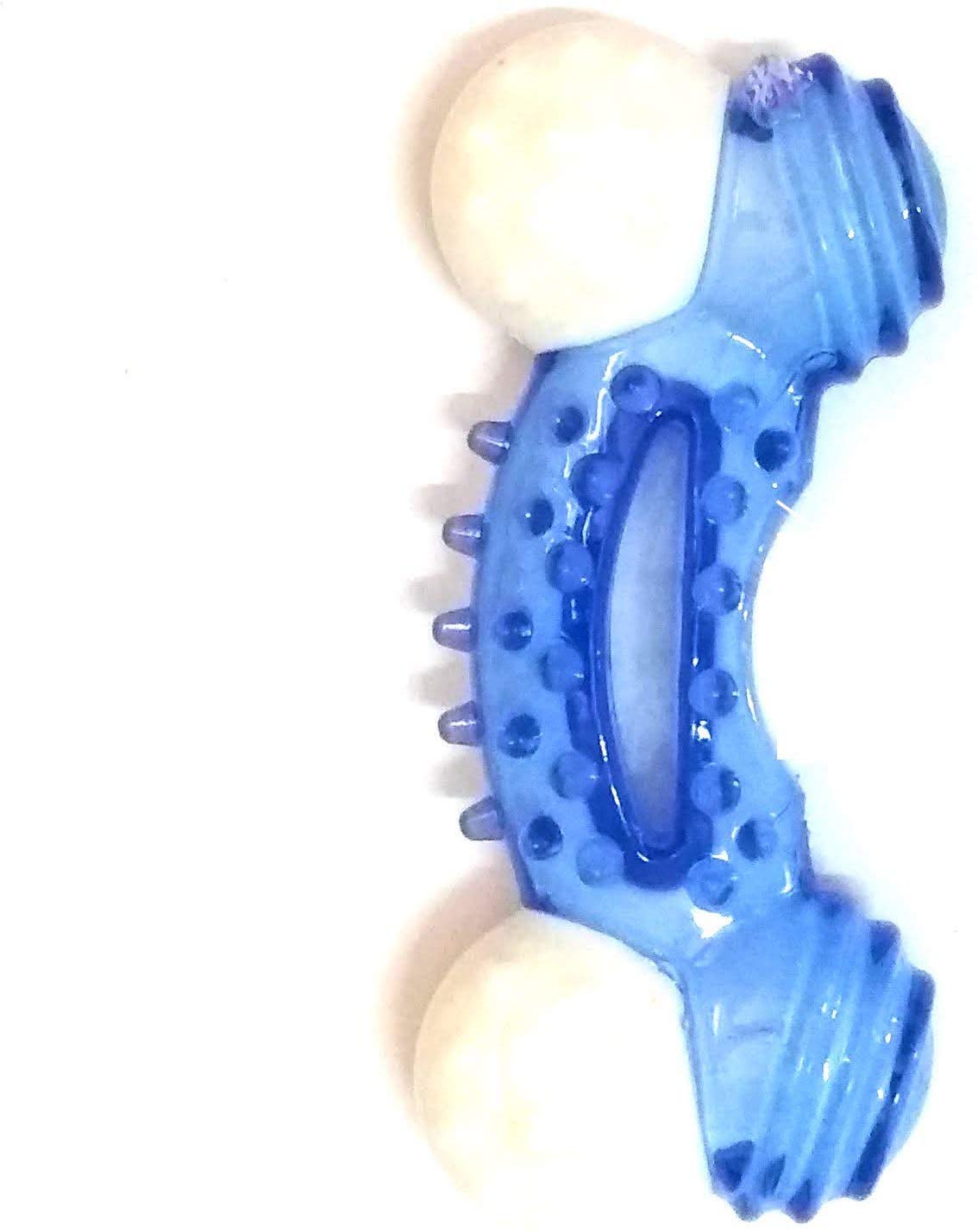 Psk Natural Rubber Plastic Dog Chew Bone Toy, Interactive Puppy Teething Toy,Inches