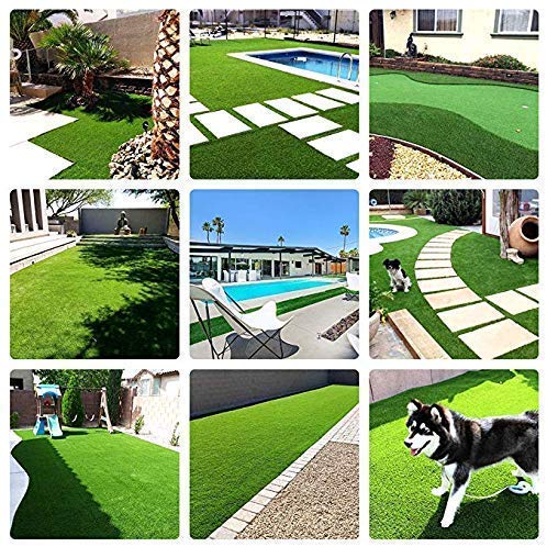 WMG GRASS Premium Artificial Grass Turf, 6.5' x 10' Drainage Mat for Dogs & Pets - Realistic Indoor/Outdoor Use (65 sq ft)