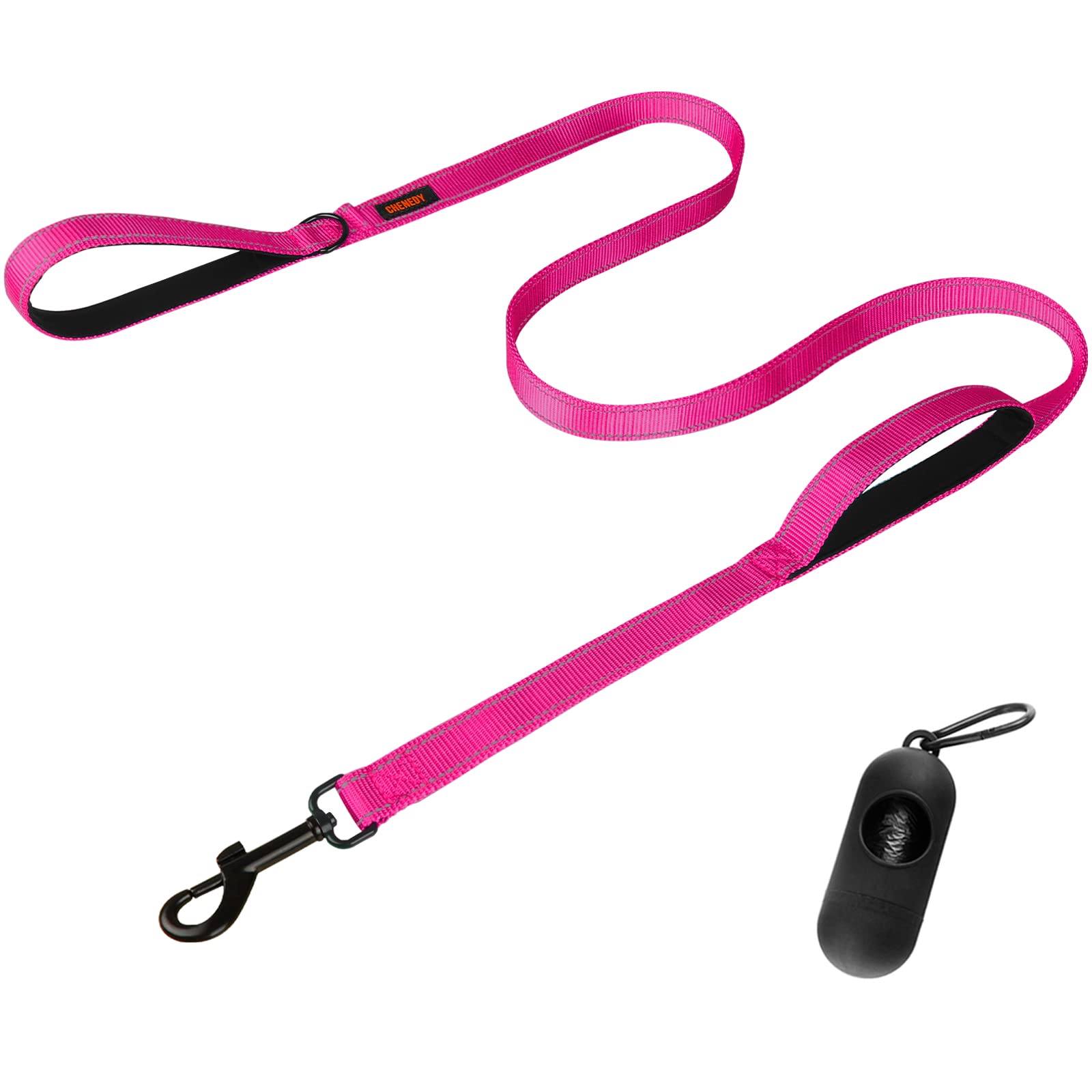 Dog Leash, Heavy Duty Dog Leash, Leashes For Large Breed Dogs 5Ft 6Ft, Double Handle Dog Leash, Reflective Training Lead, Perfect For Medium To Large Dogs