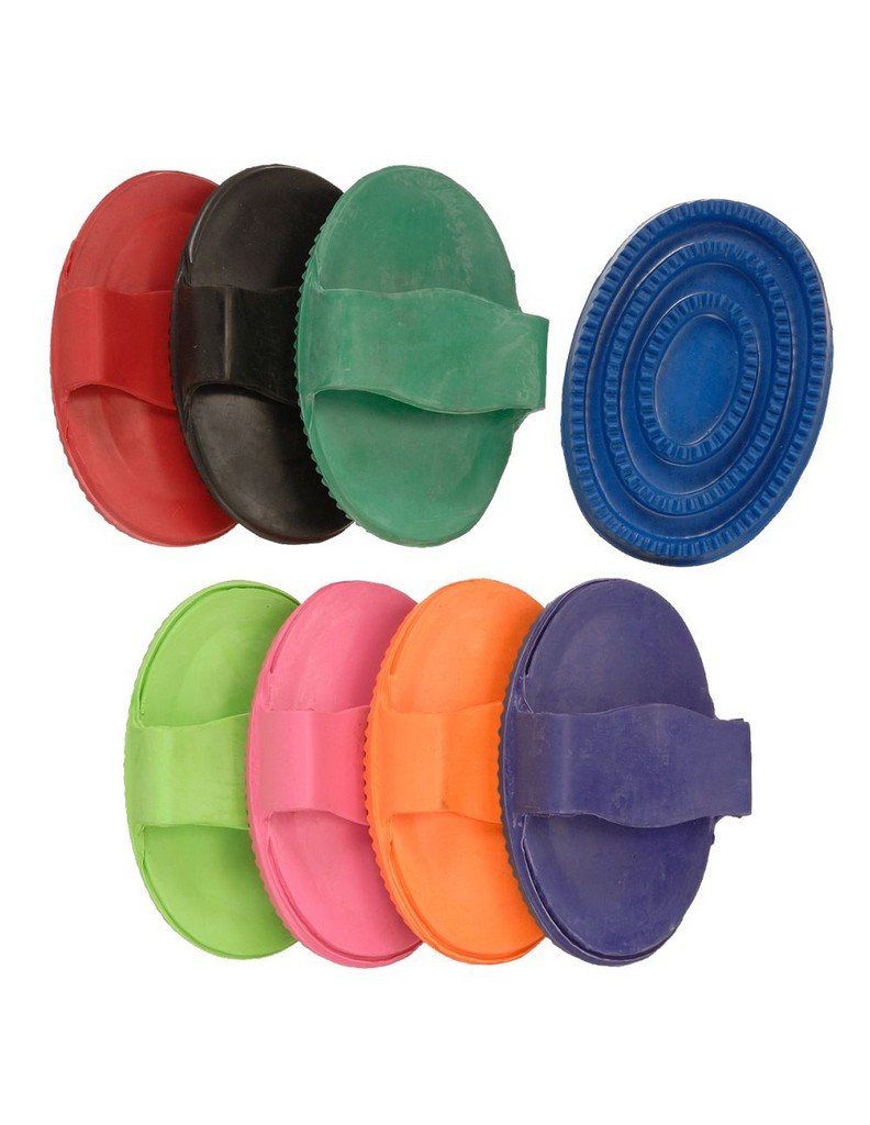 Tough 1 Large Rubber Curry Comb, Red