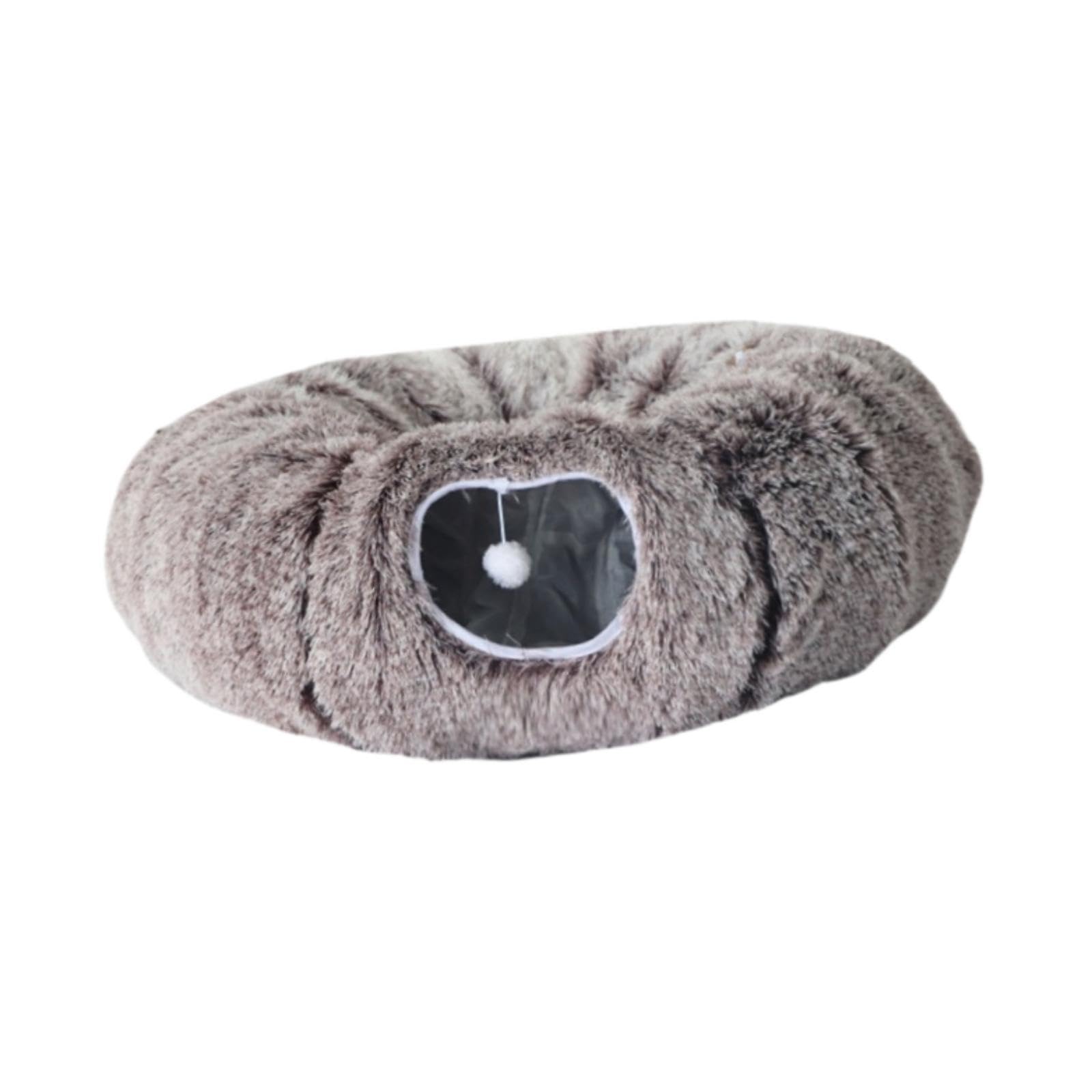 Zoomella Cat Tunnel Bed Cat Warm Interactive Toy For Ferrets Hamsters Small Dogs Coffee|Toys|Pet Supplies