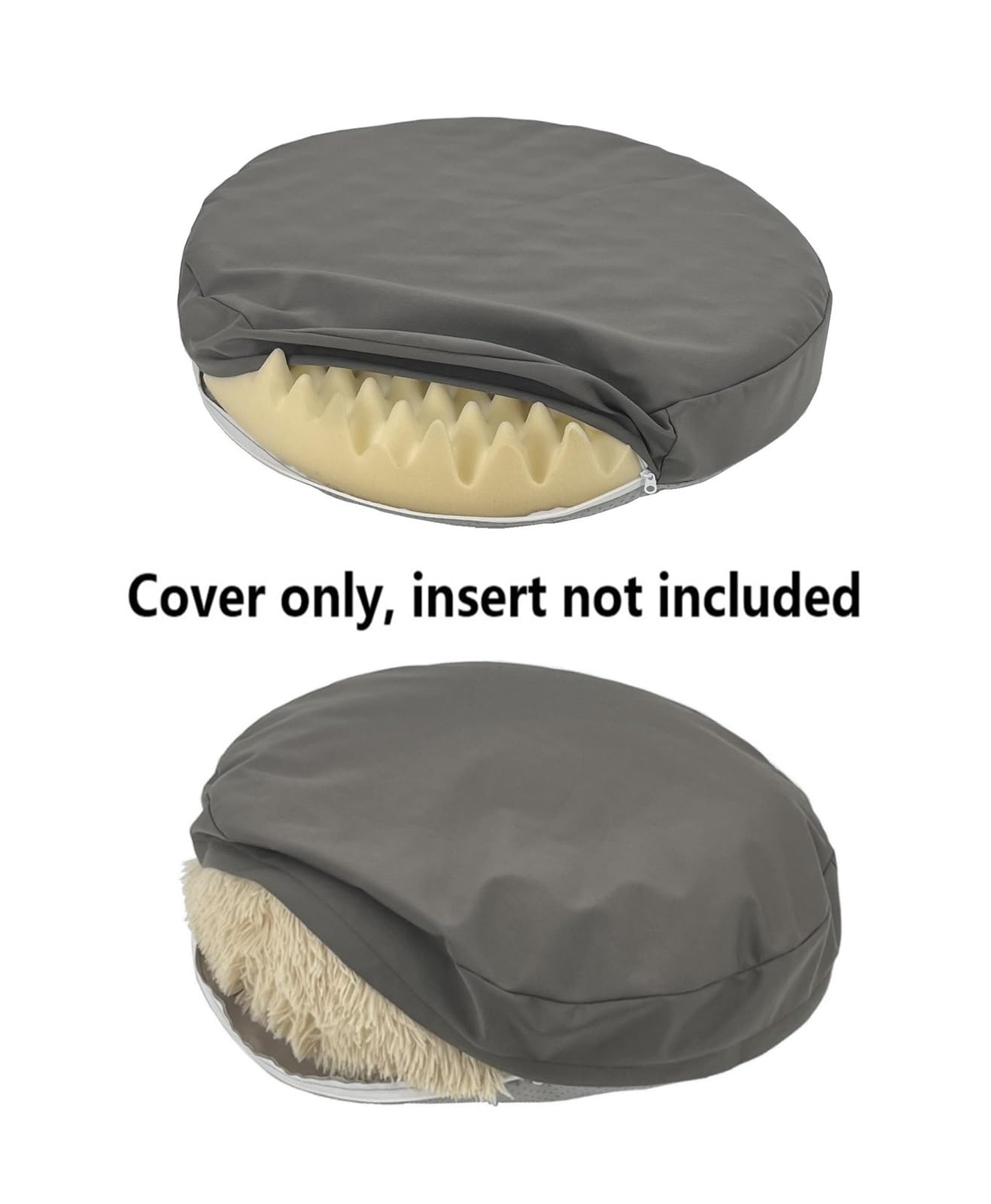 Eechicspace Canvas Round Dog Cover Waterproof Pet Bed Cover Only 30 Inch