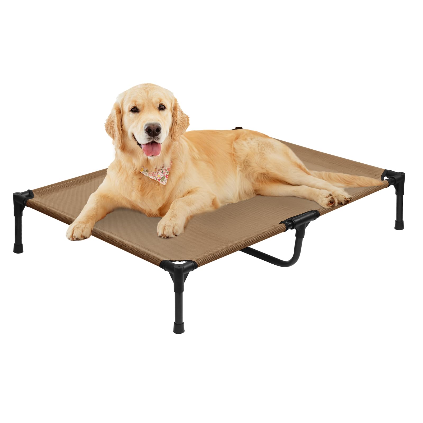 Xl Elevated Dog Bed, Portable Raised Dog Cots Beds With Frame, Cooling Heavy Duty Pet Cot For Extra Large Dogs, Durable Pets Ham