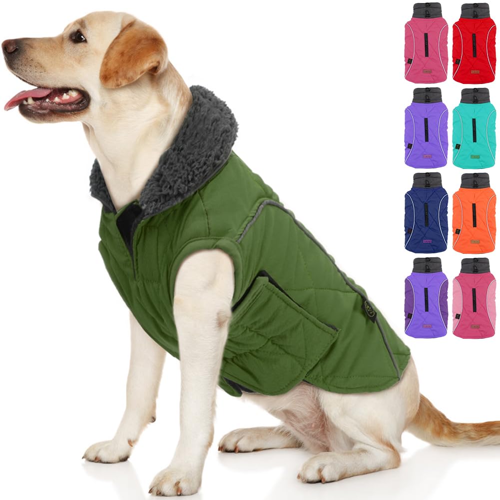 Emust Dog Jackets For Winter, Cold Weather Coats For Dogs, Soft Winter Jackets For Medium Large Dogs, Dog Winter Vest For Small 