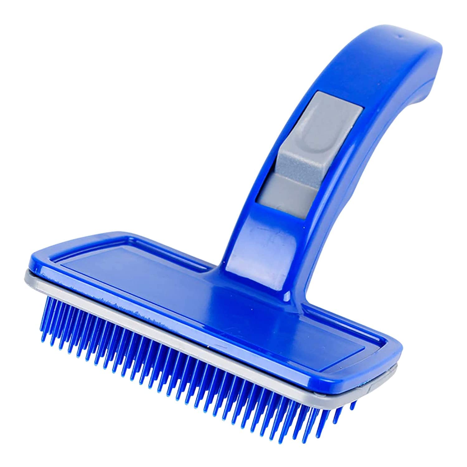 Gurez Pet Grooming Slicker Dogs, Cats, Rabbit & Goat, Long & Short Hair, Shedding Massage Brush For Pets, Rectangle Head & Curve