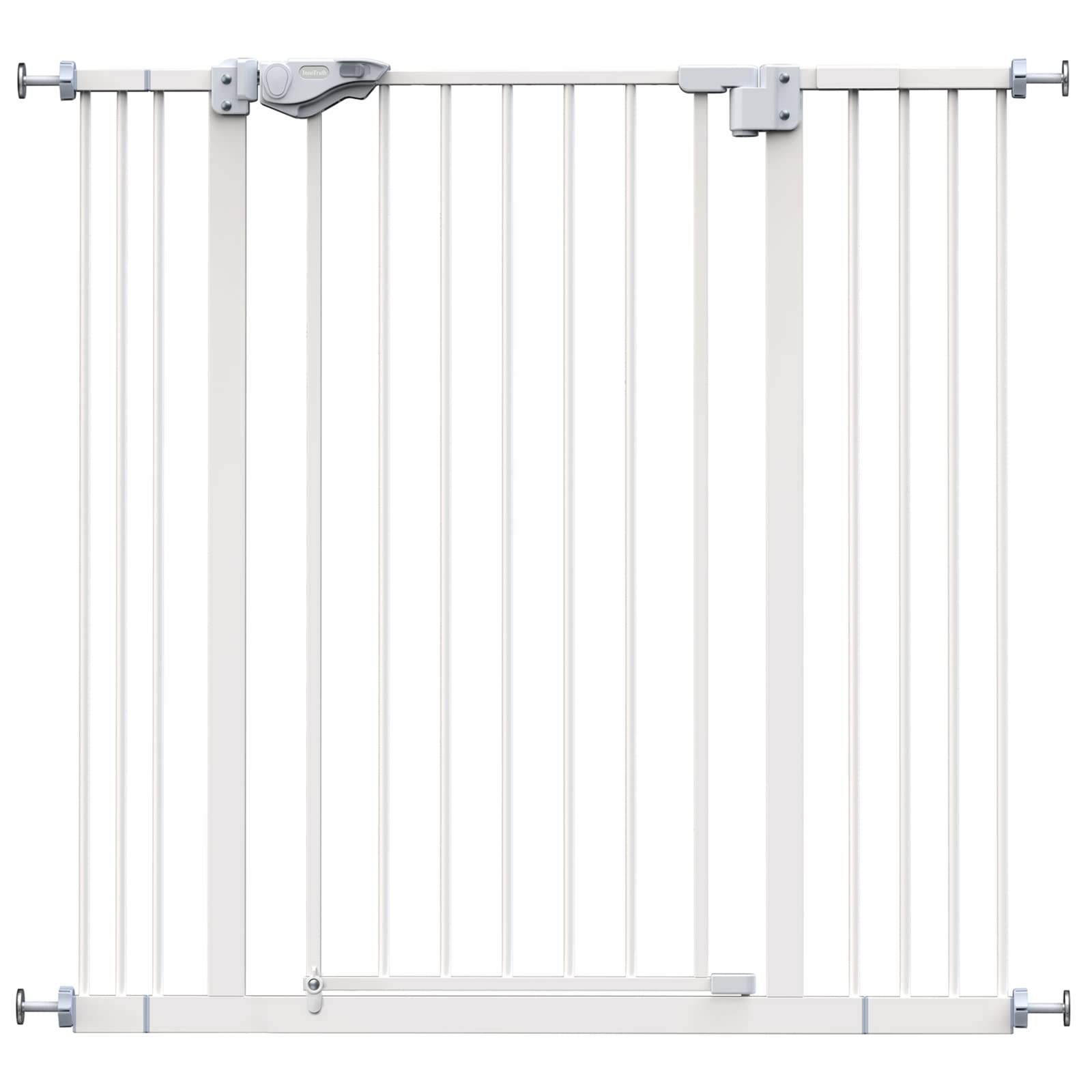 InnoTruth Dog Gate for Stairs, 29-39.6'' Width Baby Gate for Doorways, 36'' Tall One Hand Opening with Auto Close Pet Gate for T