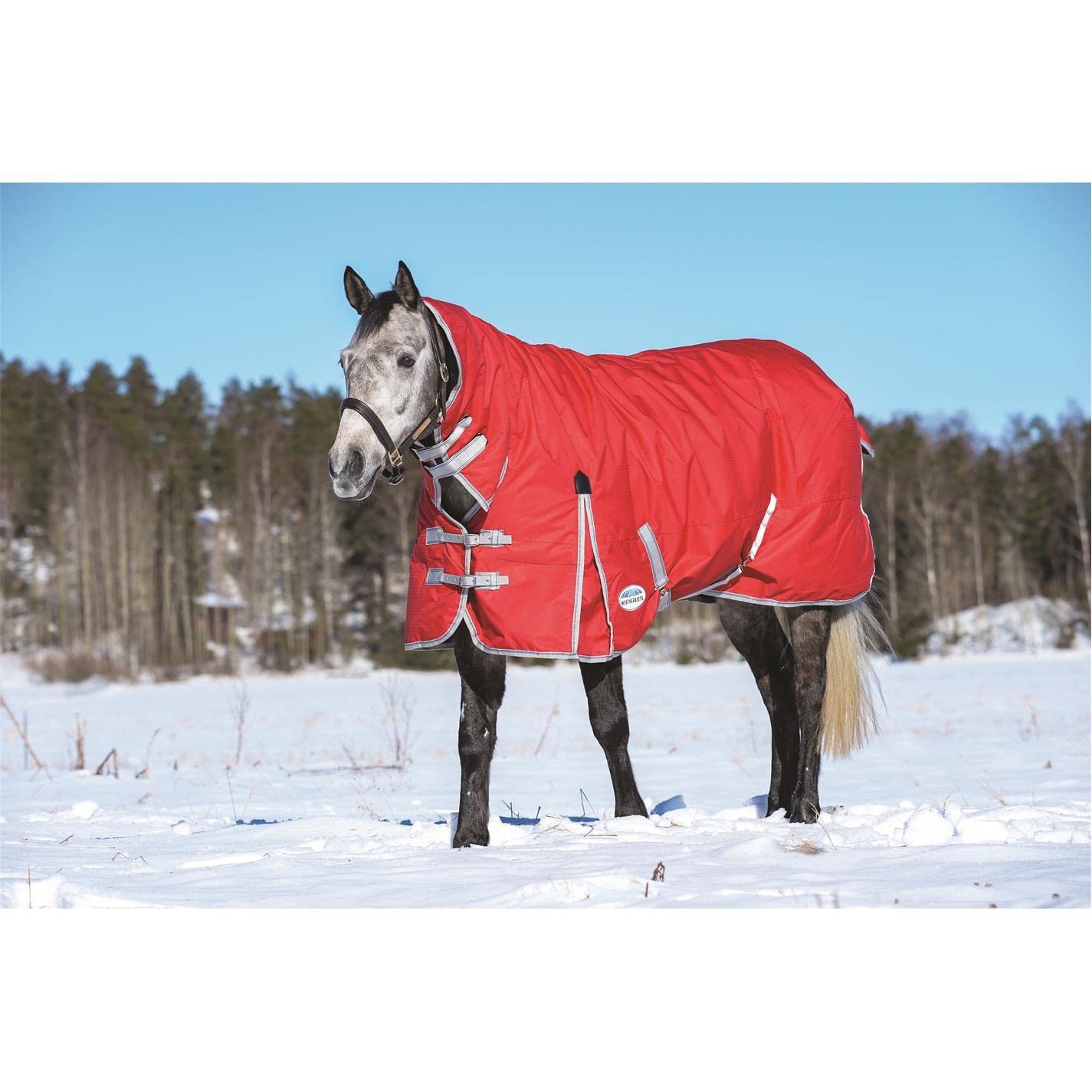 WeatherBeeta ComFiTec Classic Combo Neck Heavy, Red/Silver/Navy, 69