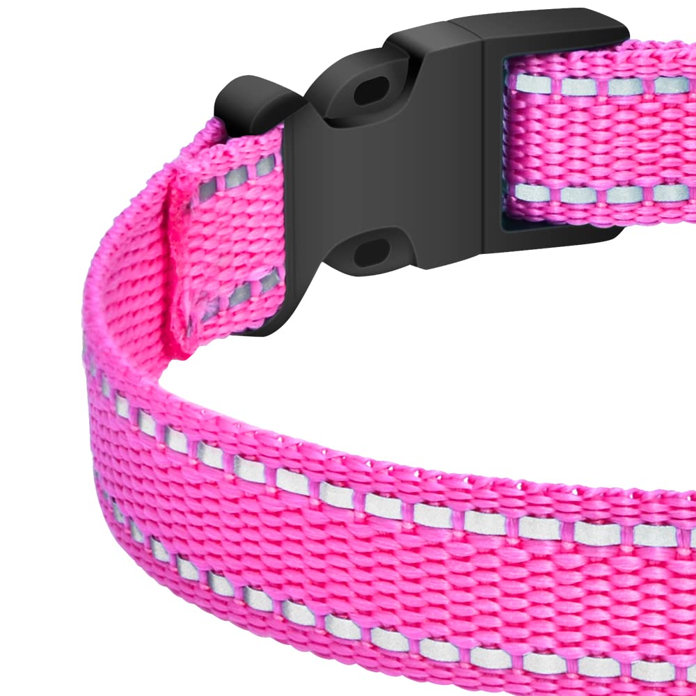 Petjoy Shock Collar Replacement Collar Strap, Reflective Dog Collar, Strong, Durable & Adjustable Dog Collar, 2 Piece Collar For