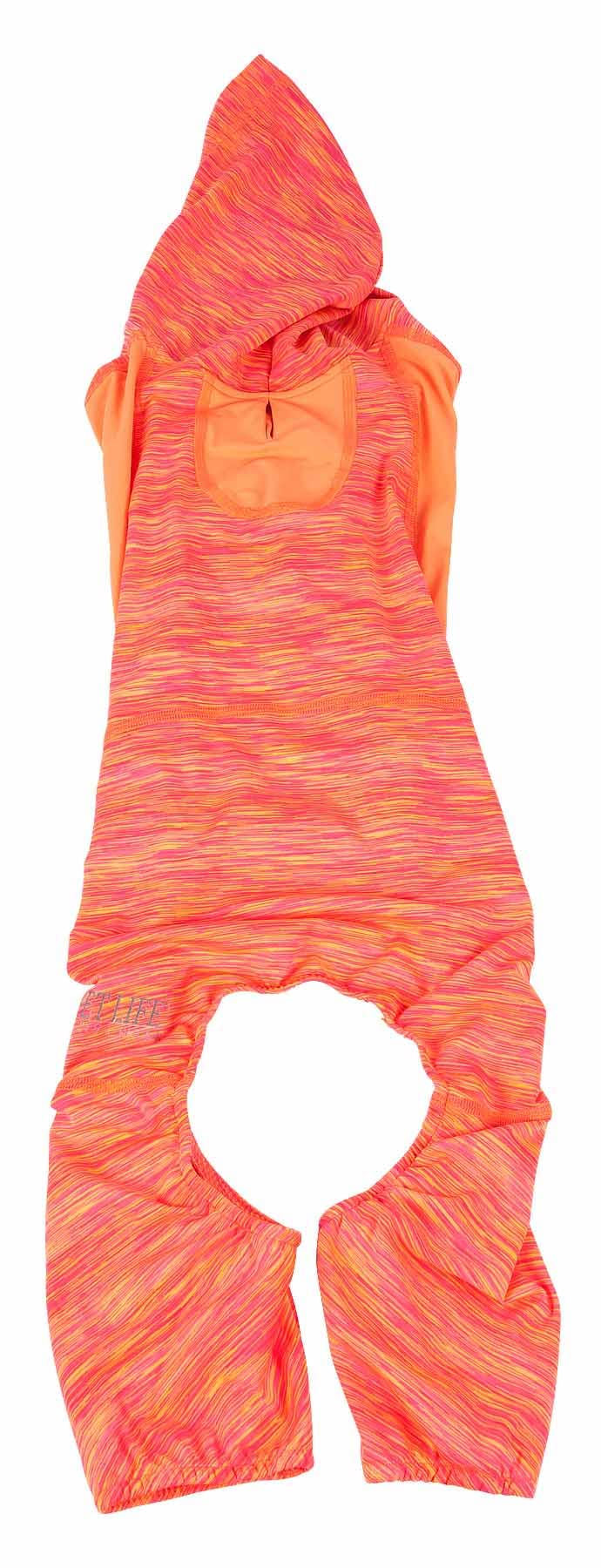 Pet Life ® Active Downward Dog Hoodie And Flexible Full Body Dog T-Shirt - Lightweight Dog Fitness Tracksuit And Yoga Dog Clothes Featuring 4-Way Stretch, Reflective And Quick-Dry Technology