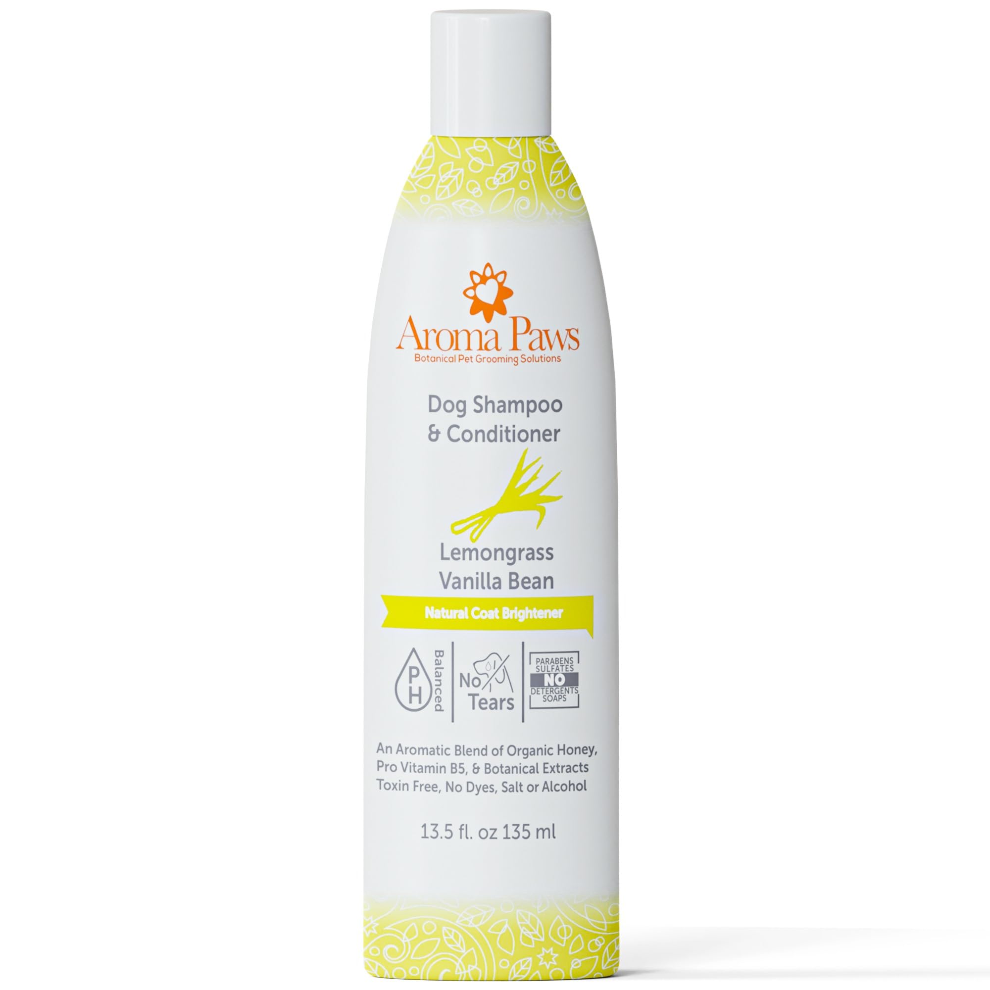 Aroma Paws Dog Shampoo - Cleansing Wash, Conditioning, Moisturizing - Healthy Ingredients - Aromatic Grooming Puppy Shampoo - Te