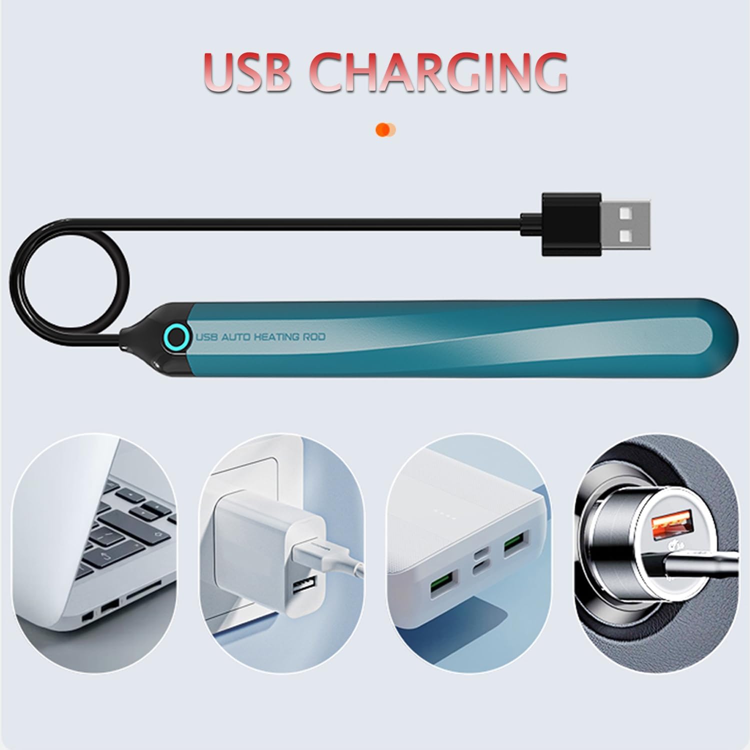 xinXbabe Heating Stick Heater Heating Stick USB?Quick Heating Auto Temperature Control? Drying Stick Diatomite Water Absorption