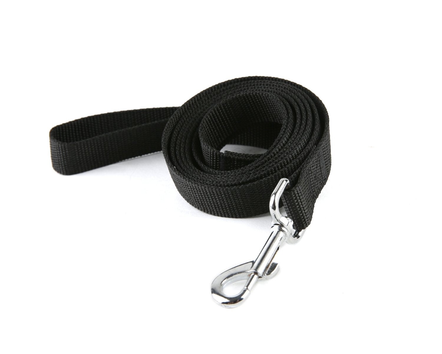 Strong Durable Nylon Dog Training Leash, Traction Rope, 4Ft /5 Foot /6 Feet Long, 5/8 Inch 3/4 Inch 1 Inch Wide, For Small And Medium Dogs (1'' X 8 Ft, Black)