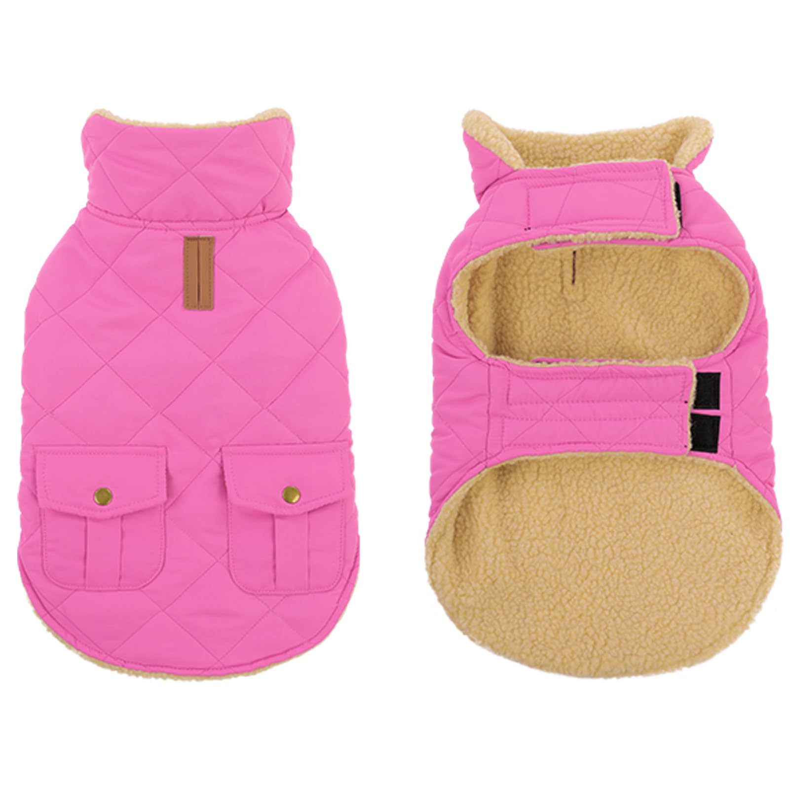 Winter Coat For Medium Dogs, Puppy Plaid Jacket, Cotton Coat For Cold Weather, Windproof Warm Dog Garments, Pet Thickened Outfit