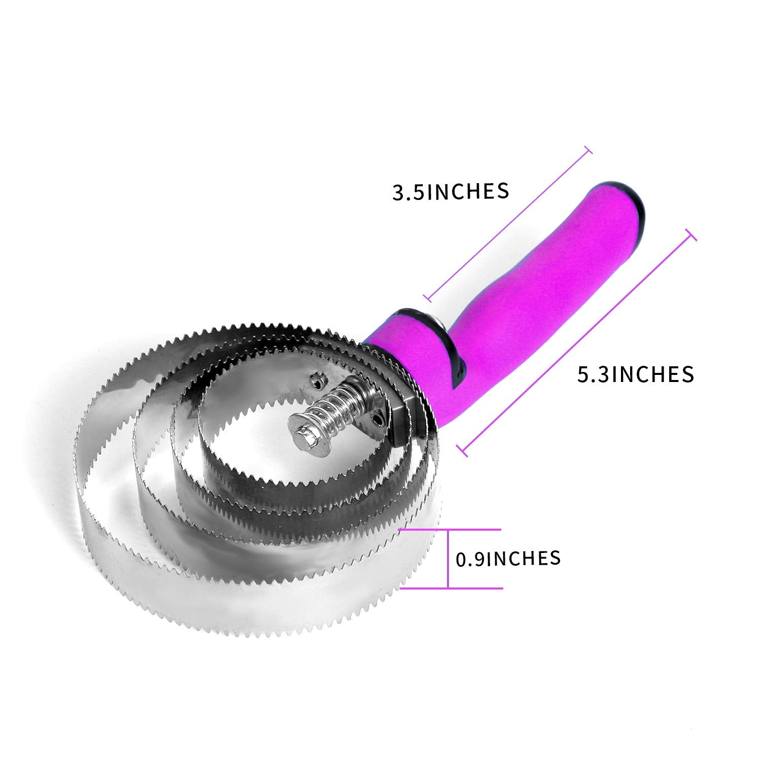 Both Winners Reversible Stainless Steel Curry Comb With Soft Touch Grip (Pink)