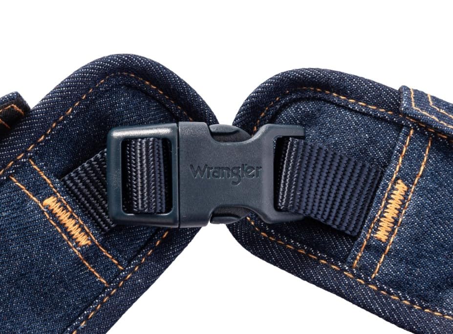 Wrangler Dark Wash Dog Vest Harness With Sherpa-S