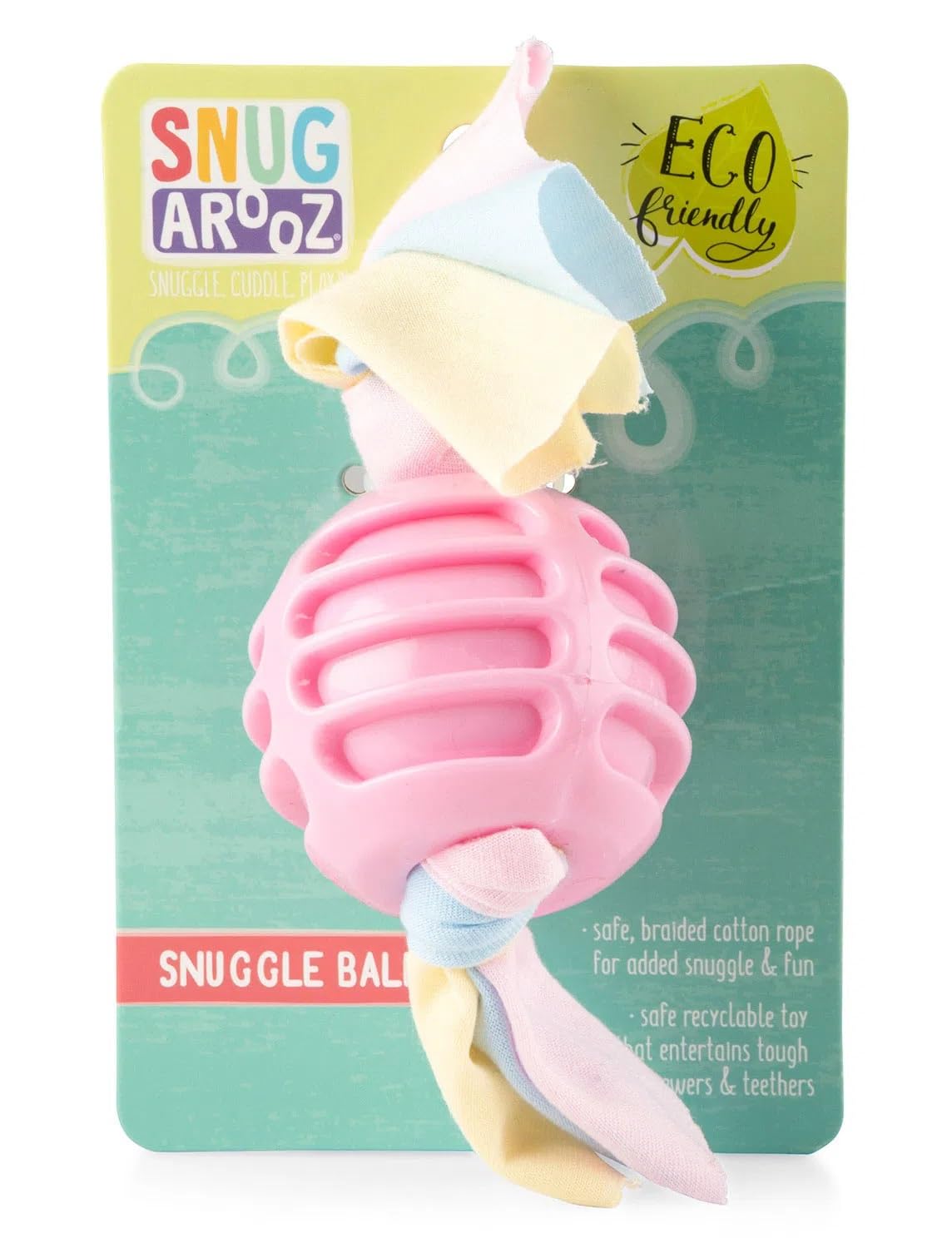 Snugarooz Snuggle Ball Puppy Toy | 8.5 Inches | Pink