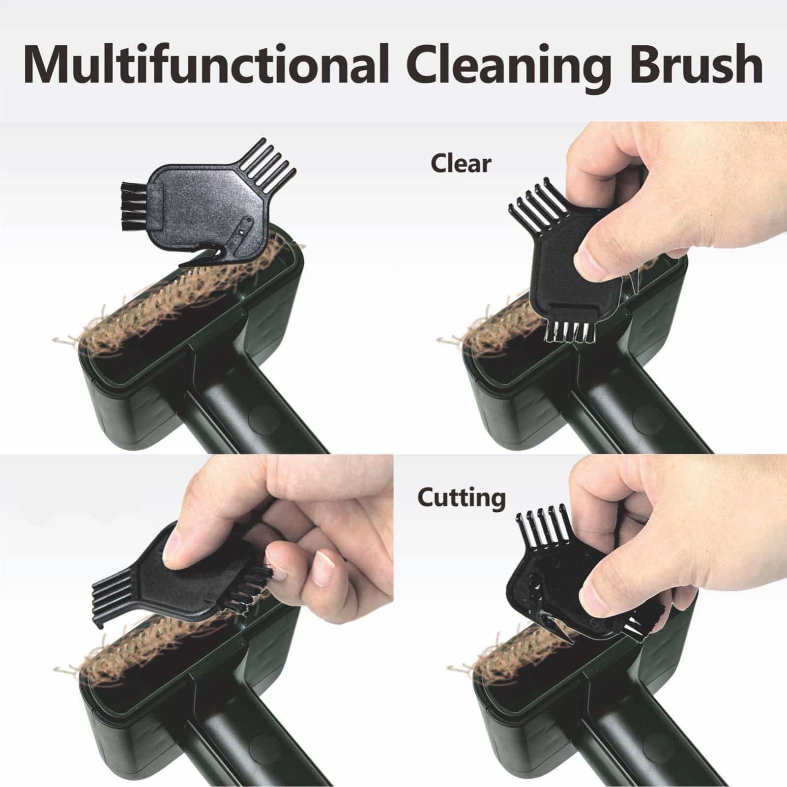 Gforest Pet Vacuum Grooming Brush - Silicone Deshedding Tool for Dogs & Cats, Small, Black, Model SK-PET-ZW-21