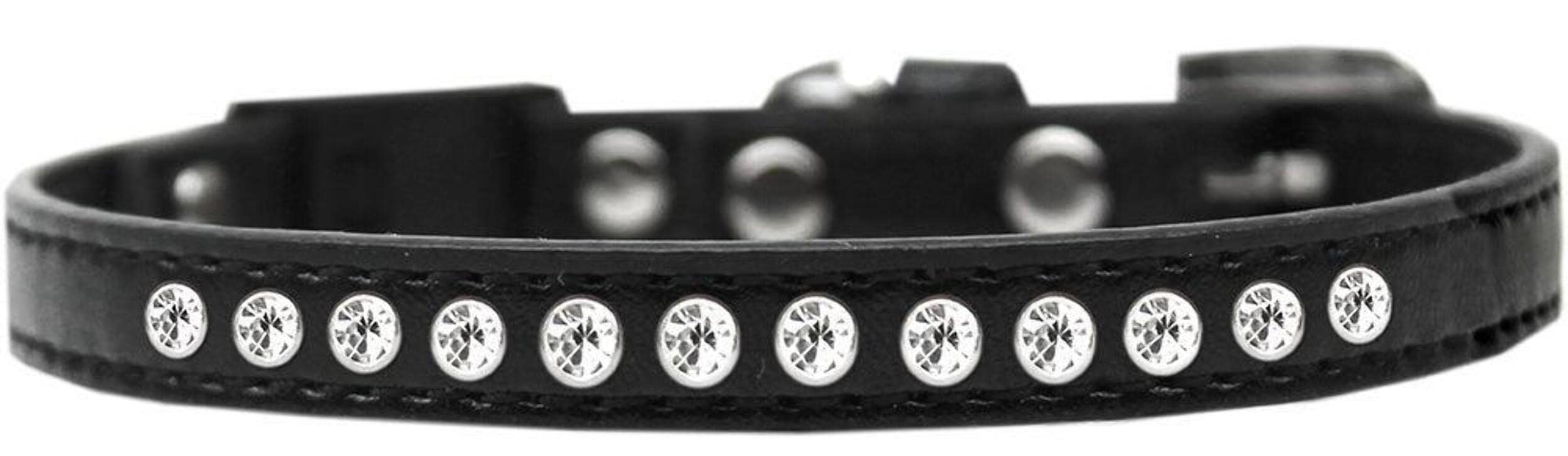 Breakaway Cat Collar, "Clear Jewel" Aqua 10