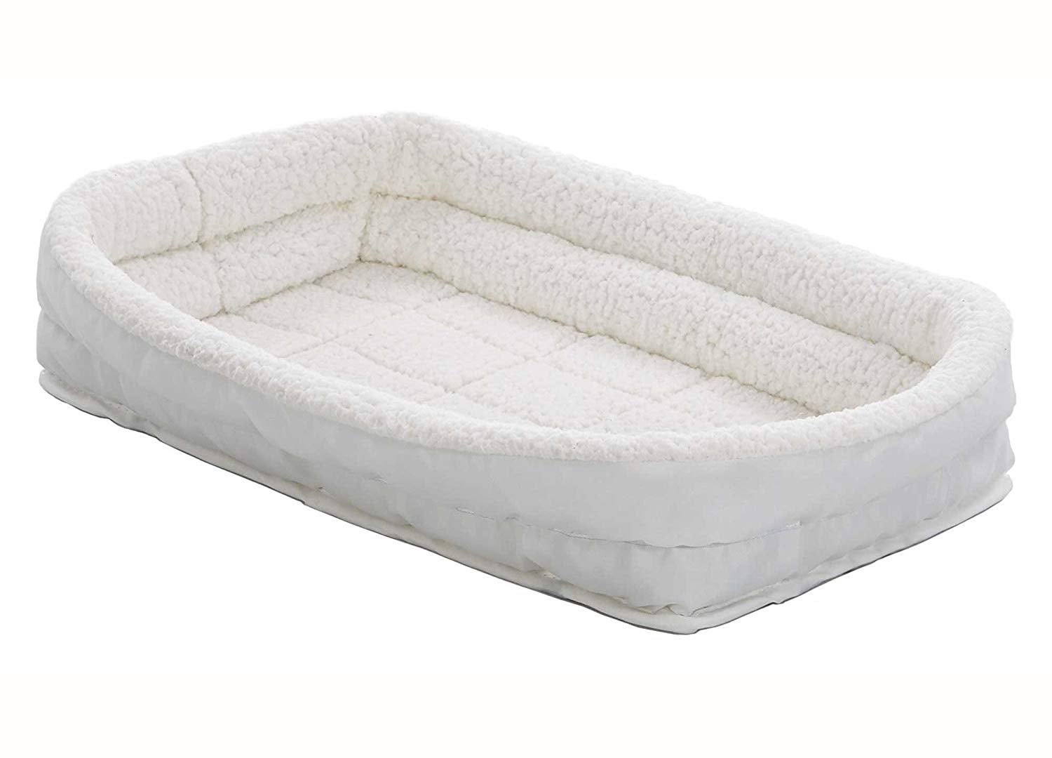 Midwest Homes For Pets Double Bolster Pet Bed | 22-Inch Dog Bed Ideal For Xs Dog Breeds & Fits 22-Inch Long Dog Crates