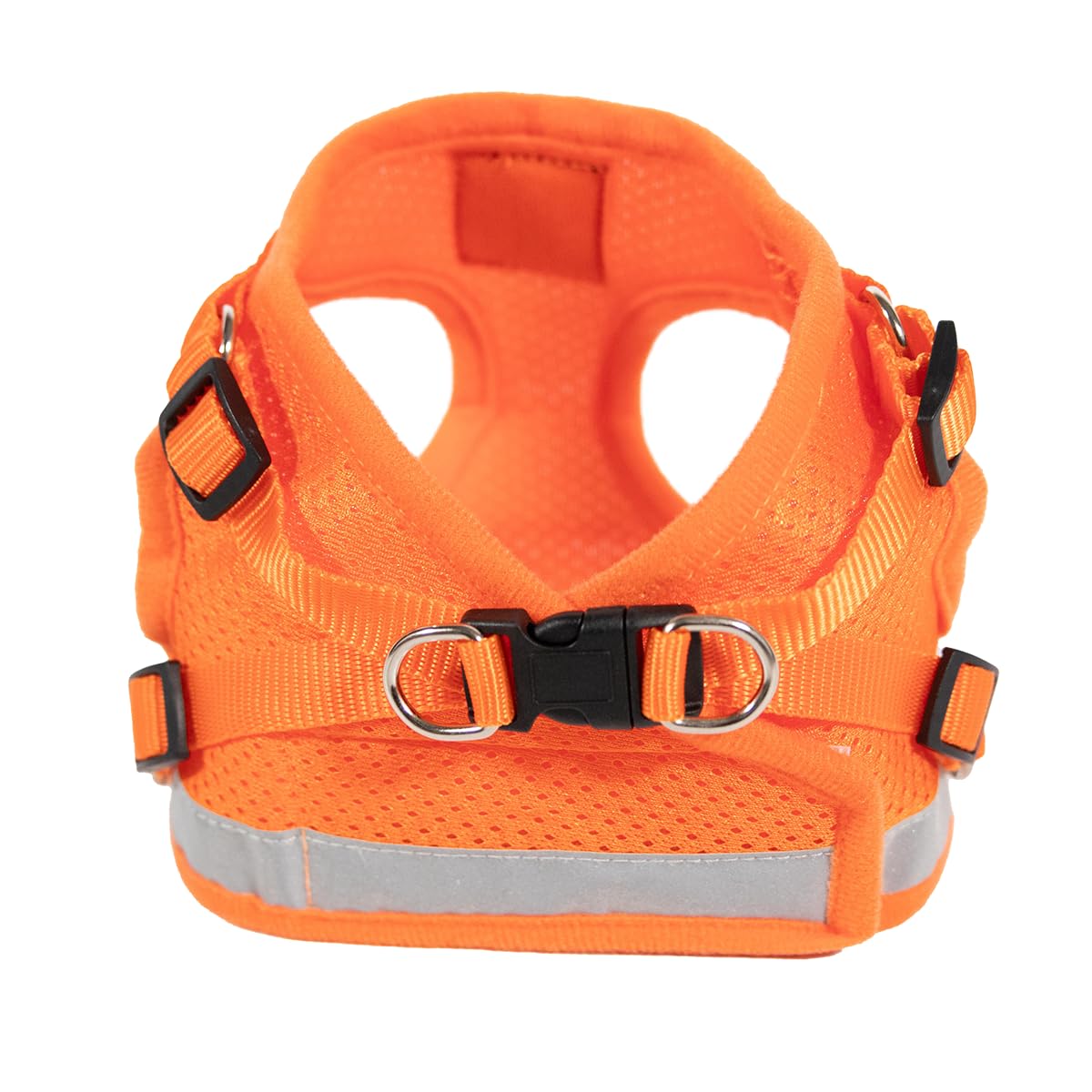 Travel Cat Harness And Leash Set - Adjustable Soft Mesh Vest Harnesses With Reflective Strap - Snug Fit Harness For Cats, Kitten For Outdoor Walking, Orange, Extra Small (Chest 9.5-11.8 Inch)