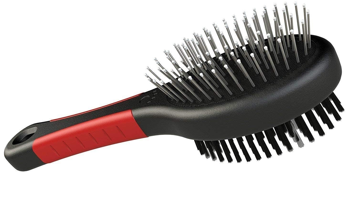 Paws Samrat Pet Professional Grooming Double Sided Cleans Pin And Bristle Brush For Dog & Cat Brush Pets Shedding & Dirt For Sho