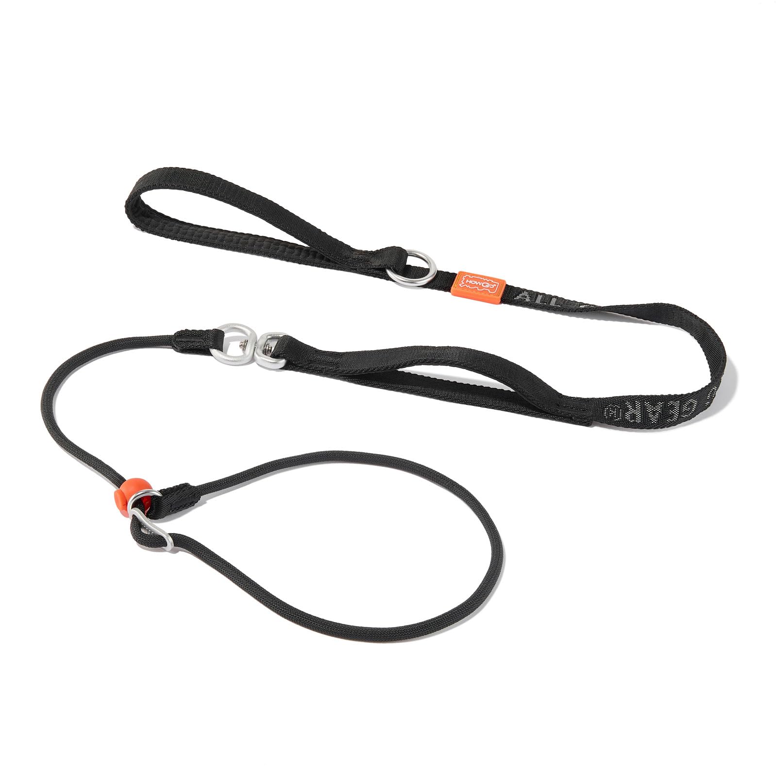 Slip Lead Dog Leash With Double Handles | Reflective Dog Training Leash With 360 Swivel Anti-Tangle | Heavy-Duty Leash And Colla