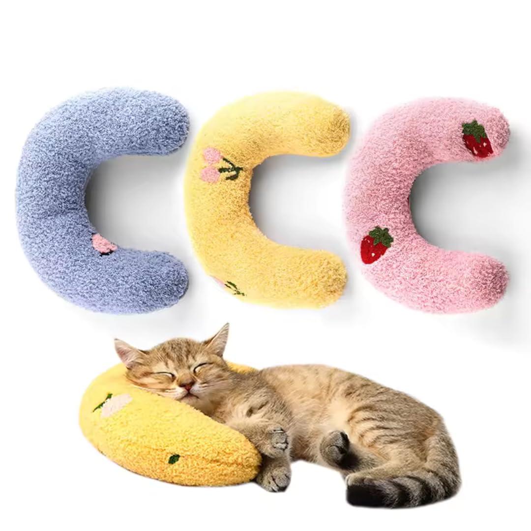 Shopipistic Cat Toys Pillow For Indoor Cats Adult & Kittens  Soft Plush Cat Toy, Sleeping Cushion For Indoor Play, Cozy Resting