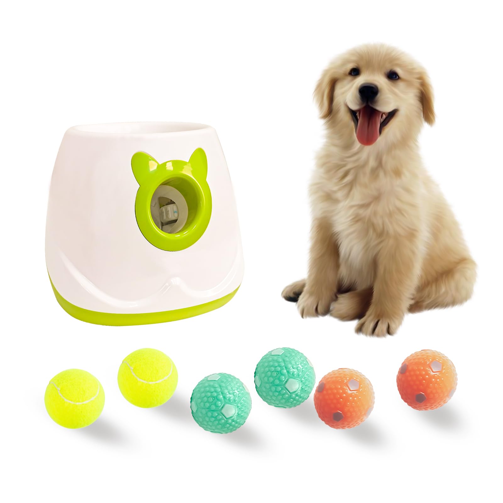 Besthls Dog Ball 2.5 Inch Tennis Dog Treat Ball For Small Medium Pet Peppy Playing Fetching Chewing Exercise & Training Indoor Outdoor (16 Pack)